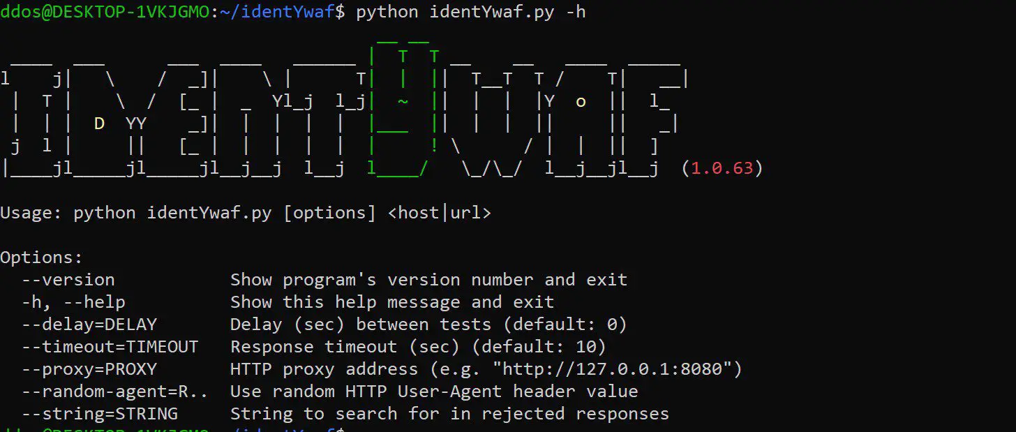 WAF identification tool